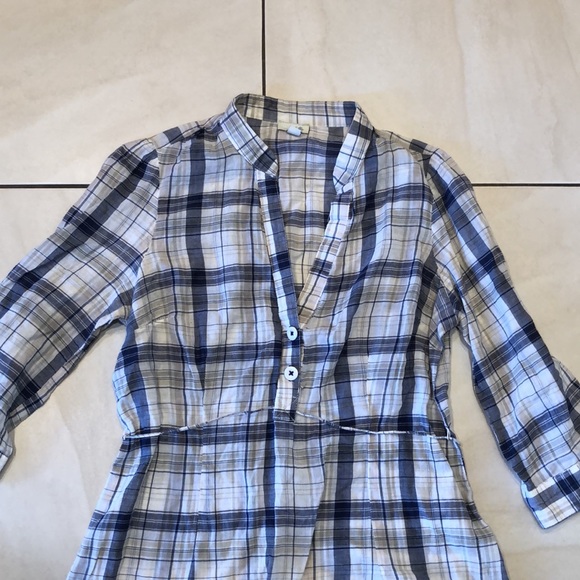 Odille by Anthropologie plaid blouse size 4 - Picture 2 of 2